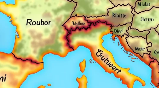 using-a-travel-map-of-switzerland-france-and-italy